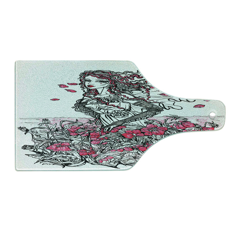 Planche à découper en verre trempé Ambesonne