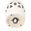 Table d'appoint cylindrique en céramique blanche 17 po x 10,5 po, émaillée, déformée - intérieur / extérieur, charmant tabouret d'appoint, glacis, utilisation polyvalente intérieure / extérieure, table de jardin élégante