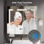 70x75mm LED Bathroom Mirror Cabinet with Charging and Light, Storage Cupboard with Tissue Slot