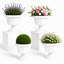 4 pots de pots d'urne grecs, blanc, 12 pouces