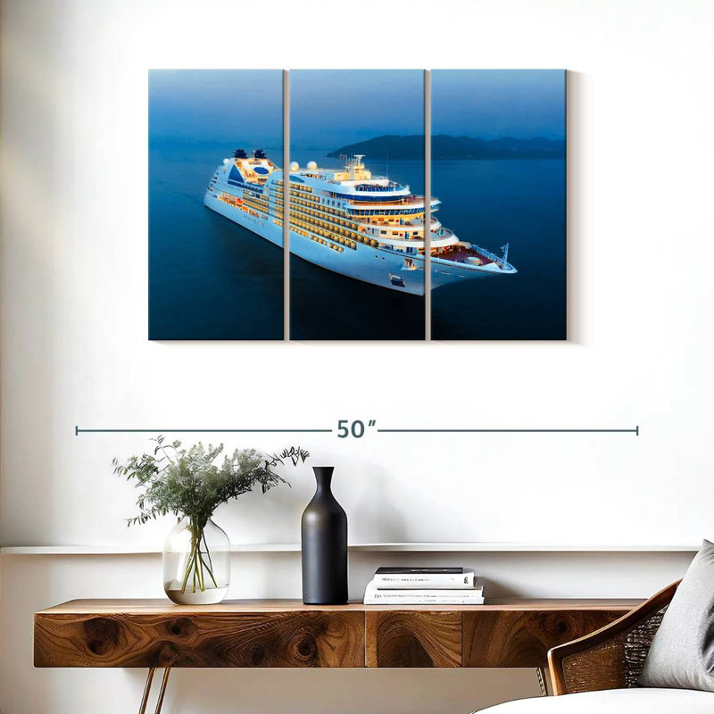 Cruise Ship, 24" H x 38" W