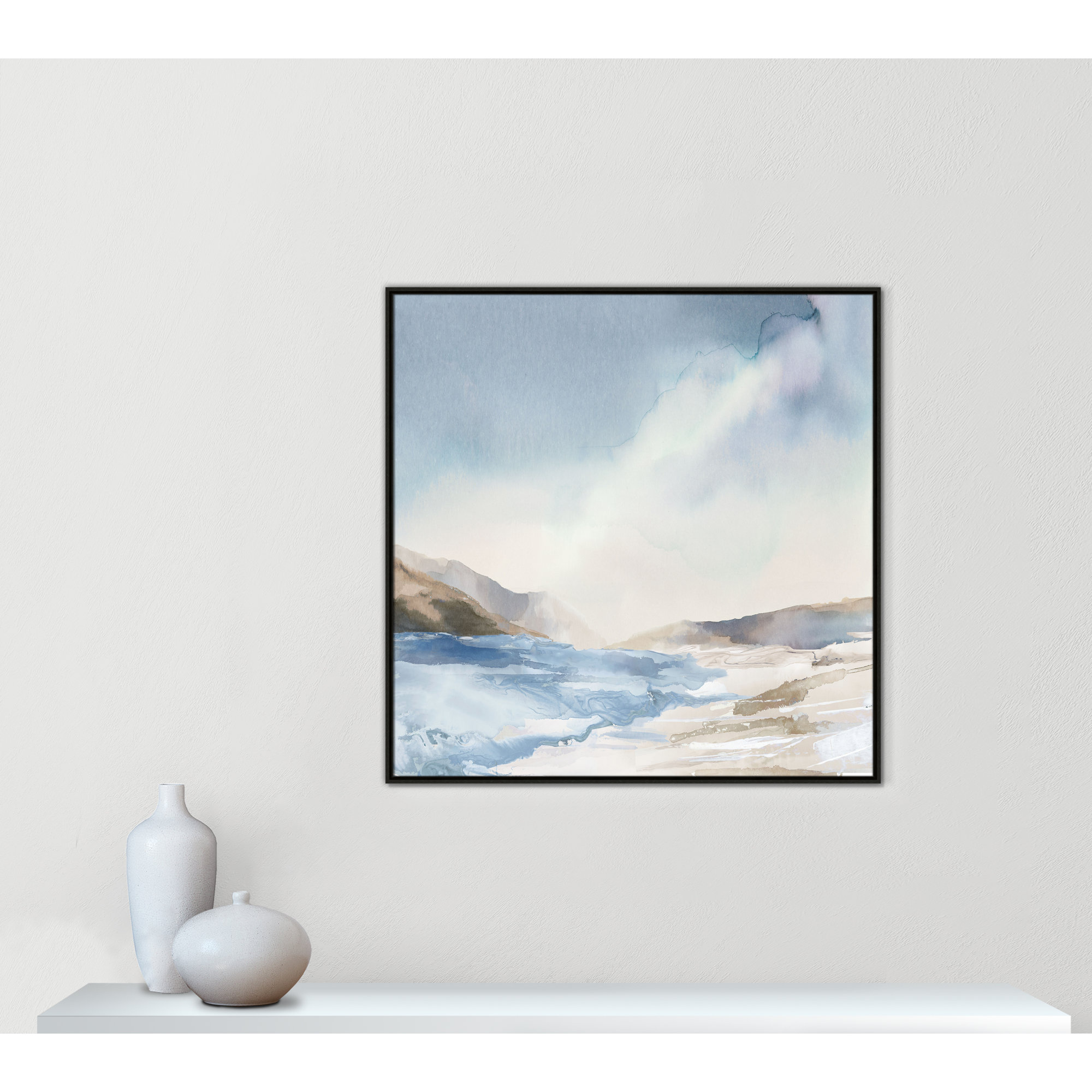 Mystic Shores Print by Mystic Shores, Espresso, 41.5" H x 41.5" W