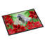 Tapis de porte d’extérieur antidérapant antidérapante shih tzu poinsettas-223478344