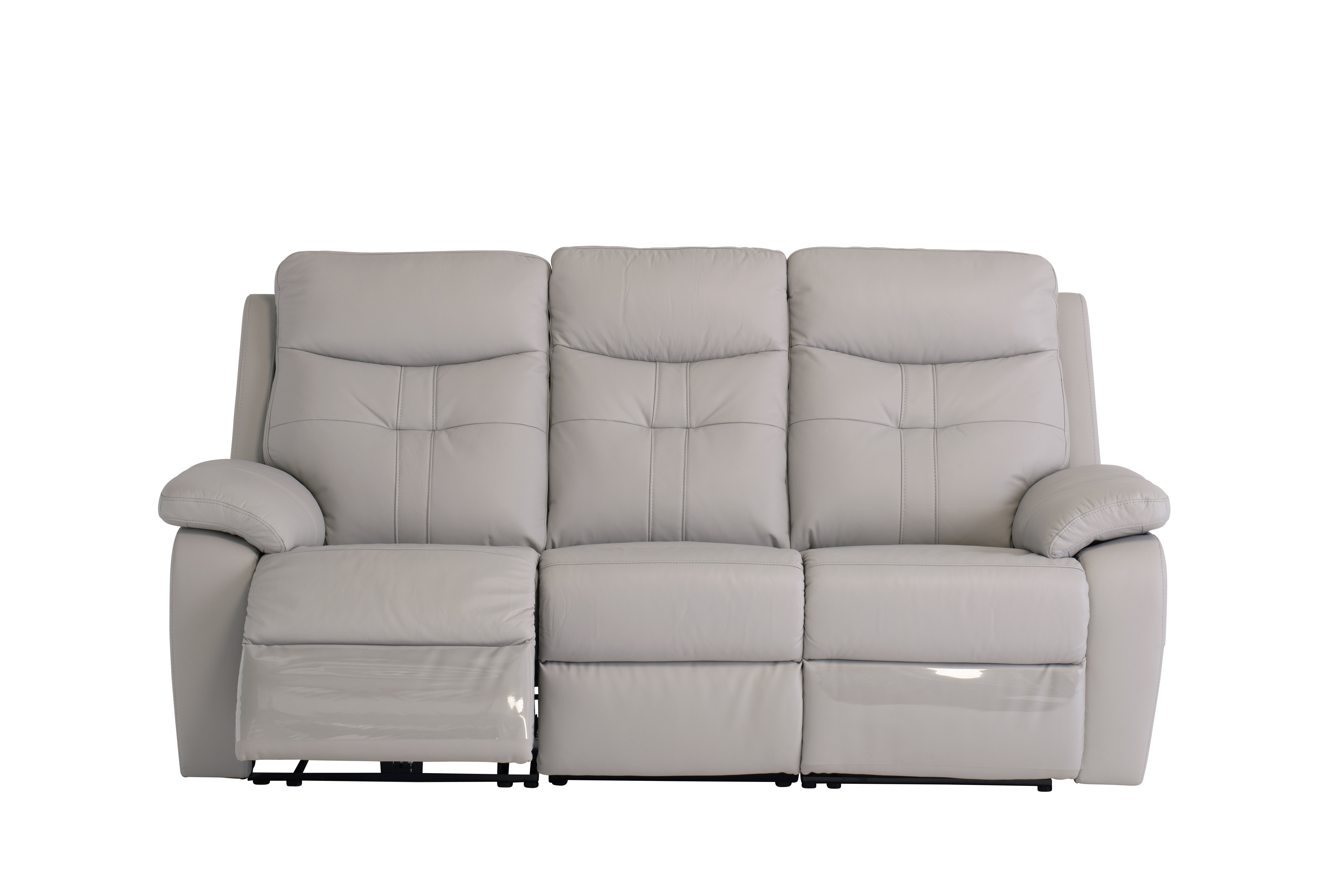 World Furniture Genuine Leather 3 Seater Reclining Sofa & Reviews ...