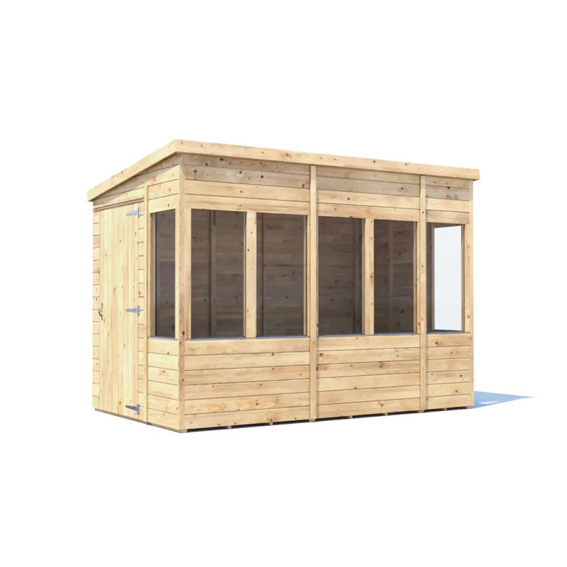 Dunster House Potting Shed Pent Roof W6' x D10' (W1.8m x D3.0m) Overlord Modular