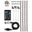 Ensemble de rétroéclairage à DEL à DEL, bandes de télécommande à télécommande, éclairage 4 modes alimenté par USB et 16 couleurs