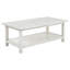 Table basse en bois blanc patiné avec tablette Castleton-1932770956