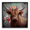 «Cow with Vintage Florals» par Irena Orlov, reproduction d'art sur toile