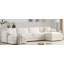 Canapé modulaire modulaire avec repose-pieds double avec coussins pour salon-129580890