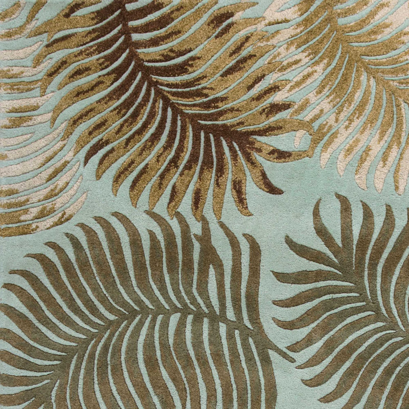 Ryans Wool Floral Indoor Rug, Round 7'6"
