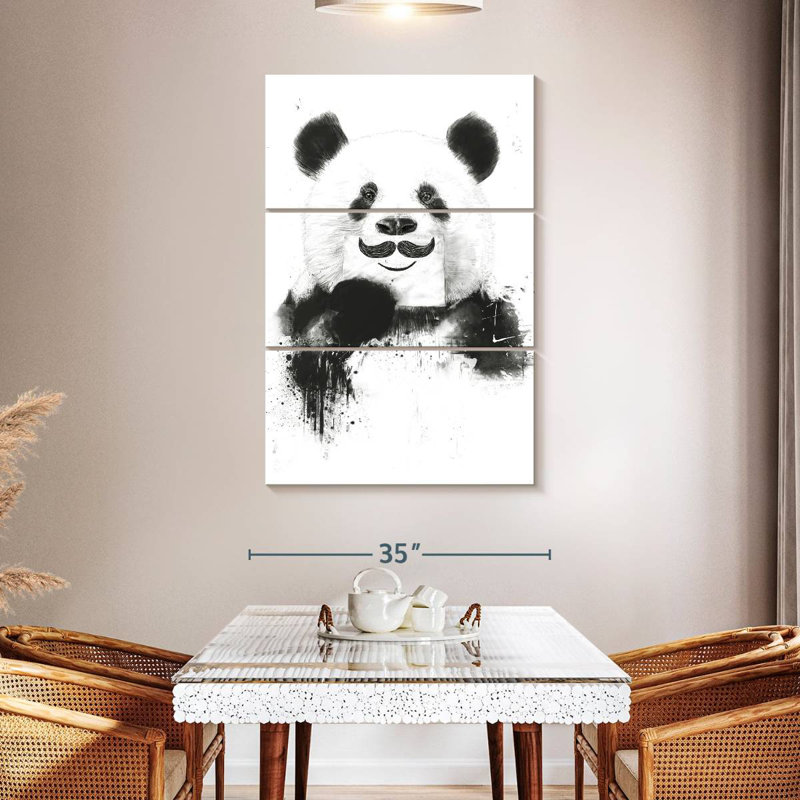 Brampt Funny Panda, 50" H x 32" W