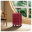 Bagage de cabine rigide en ABS rouge vin de 20 pouces avec roulettes
