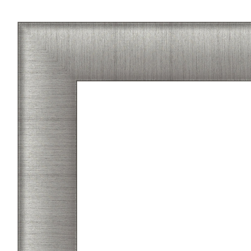 Miroir d'appoint mural en plastique gris, 28,75 po x 22,75 po
