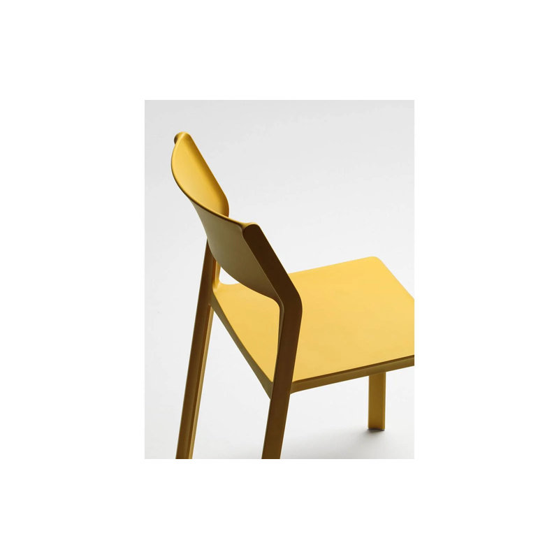 Trill Outdoor Dining Side Chair, Mustard