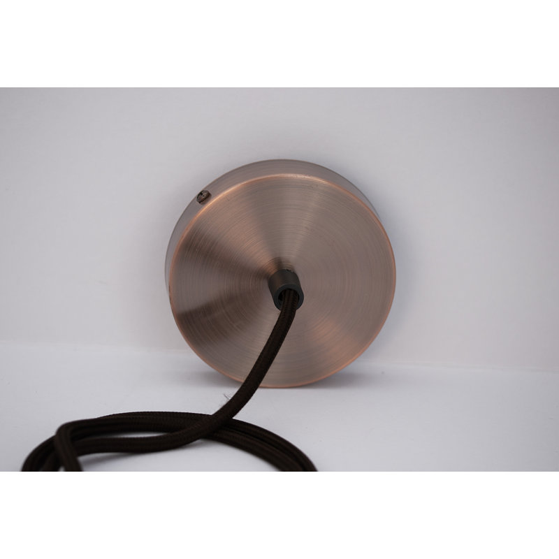 Amina 1 - Light Copper Effect Bulb Pendant