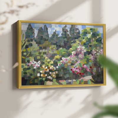 Arboretum in Spring -Framed Print - Restickable