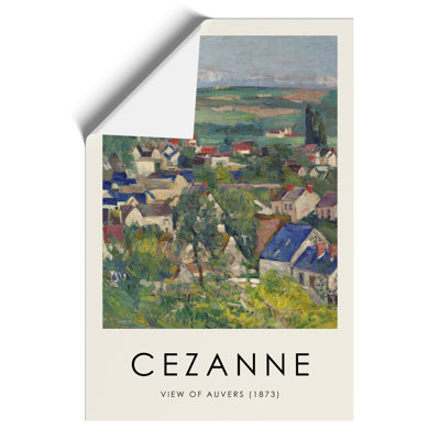 View Of Auvers by Paul Cezanne - No Frame Painting