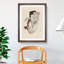 Portrait of a Woman Vol.8 by Egon Schiele - Framed Print-62759031-62759034
