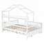 Lit en bois avec lit gigogne et tablette de rangement pour enfants, parfait pour jouer et dormir-389437689