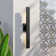 Anabrenda Black 2 - Bulb Integrated LED Outdoor Armed Sconce