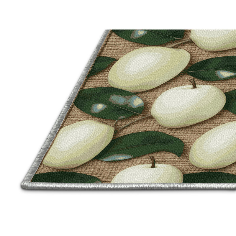  Tapis lavable blanc Sapote, Rond 8 pi