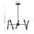 Keyiona 10-Light Chandelier in Matte Black-1386174855