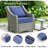 Outdoor Cushions For Patio Furniture,Outdoor Seat Cushion Set ,Waterproof & Fade Resistant Outdoor Chair Cushions,Deep Patio Chair Cushion With Removable Cover