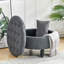 Acosta 70cm Wide Tufted Round Solid Colour Cocktail Ottoman with Storage-979982191