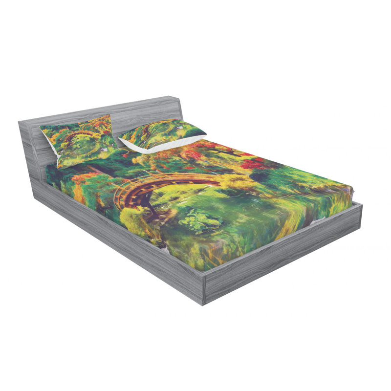 Microfiber Sheet Set, Queen Sheet Set with Fitted Sheet