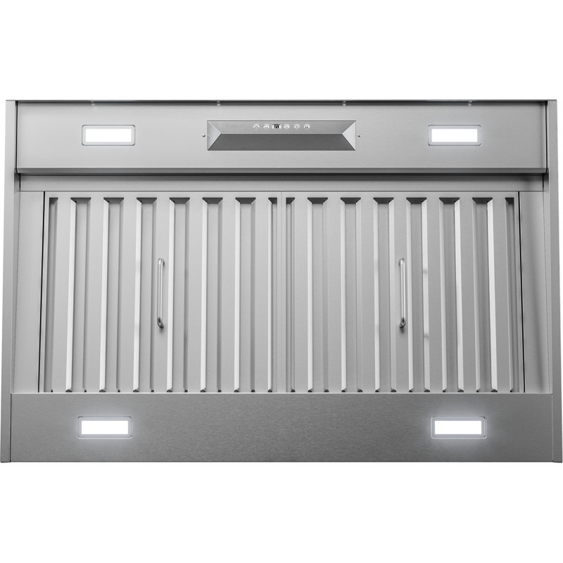 Zephyr Monsoon II 48" 1200 CFM Insert Mount Range Hood with LED Light in Stainless Steel, 36"