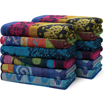 Ensemble de serviettes de plage 100% coton 12 pièces Archambault