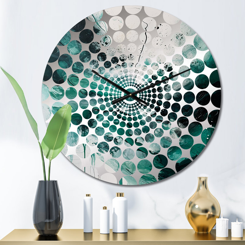 Timthoy - Abstract Marble Wall Clock, Small