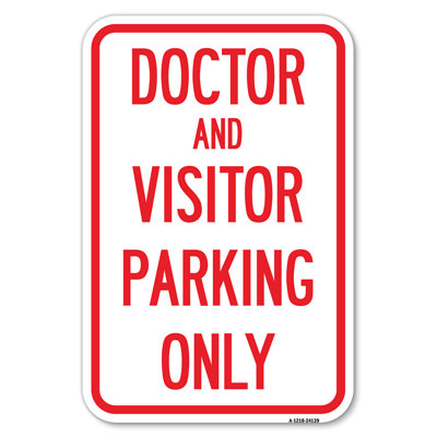 Enseigne de médecin et visiteur seulement / 24139