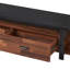 Elling Walnut & Black Finish TV Stand