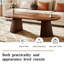 Table basse ovale extensible 31 "à 55", noyer