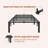Twin 14" Metal Platform Bed Frame, 800lbs Capacity Tool-Free
