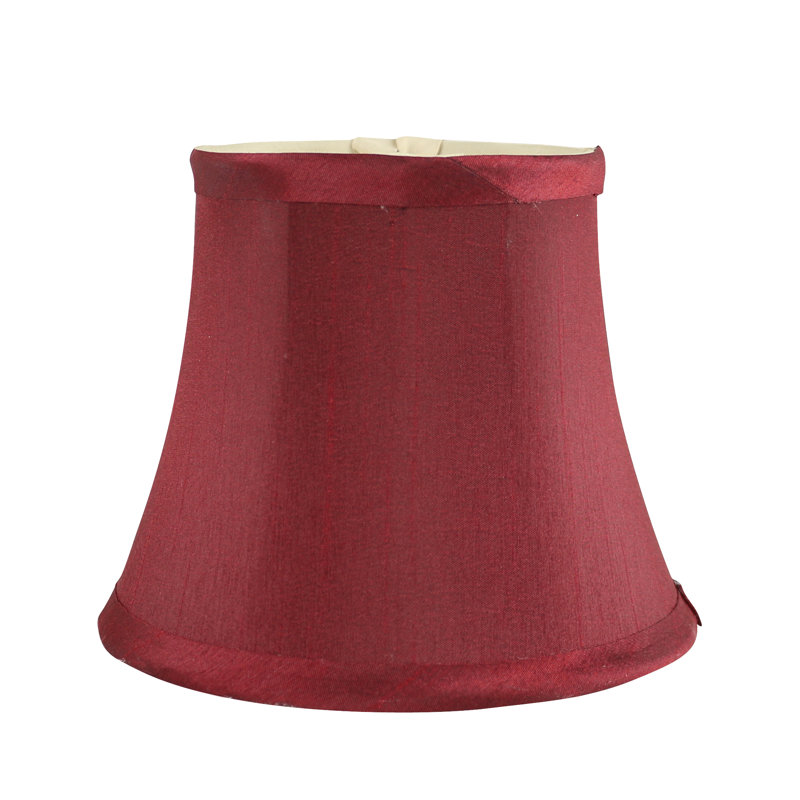 Burgundy Silk Empire Clip-On Chandelier Lamp Shades Set of 6