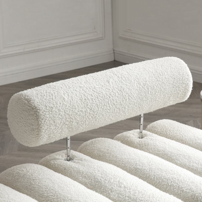 Banc avec repose-pieds Modern Modern, Beige