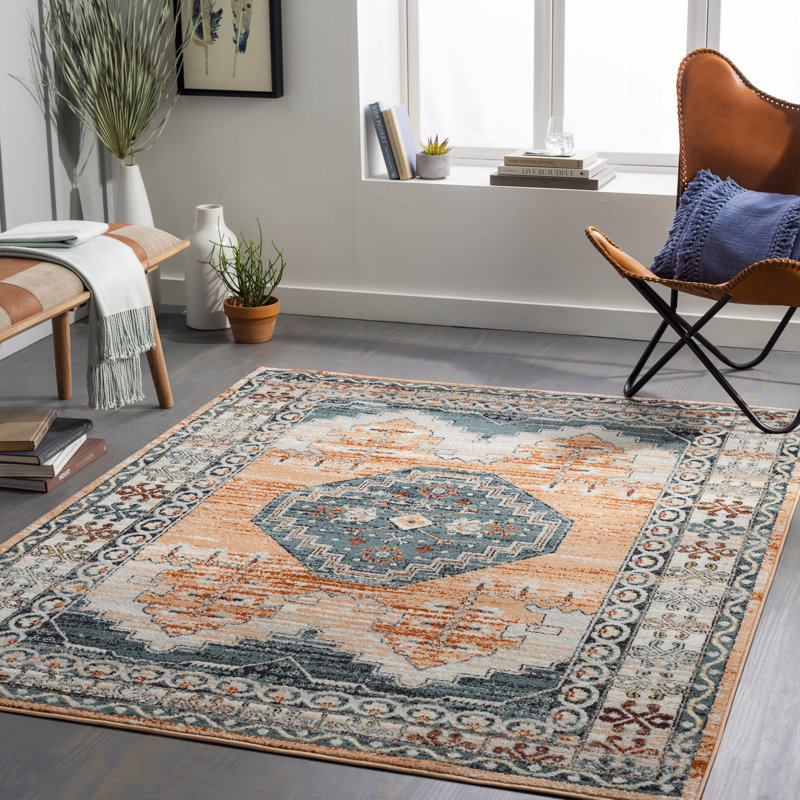 Aldusa Oriental Indoor Rug, Rectangle 5'3" x 7'