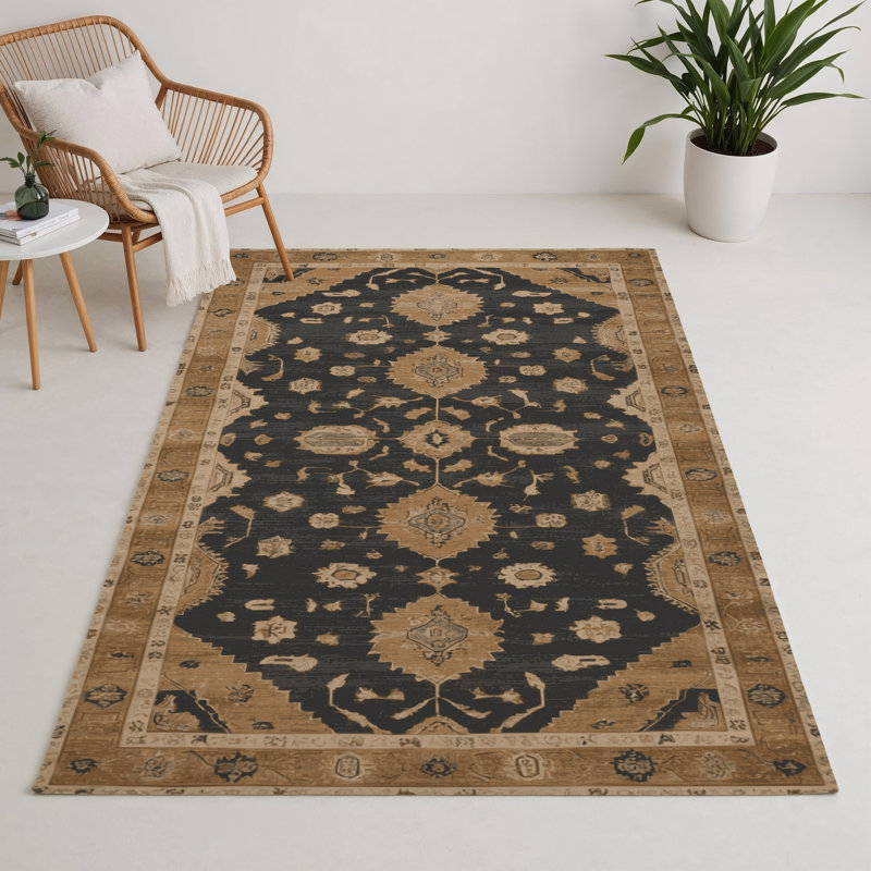 Tapis intérieur et extérieur brun Overdyed, Rectangle 9 pi x 12 pi