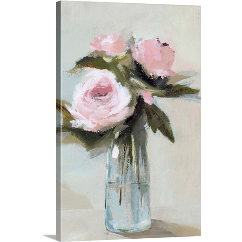 " Peonies In A Vase I " by Isabelle Z, Wrapped Canvas, 48" H x 32" W x 1.25" D