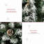 Sapin de Noël artificiel enneigé 6 pi avec branches réalistes, 61 pommes de pin et 800 pointes