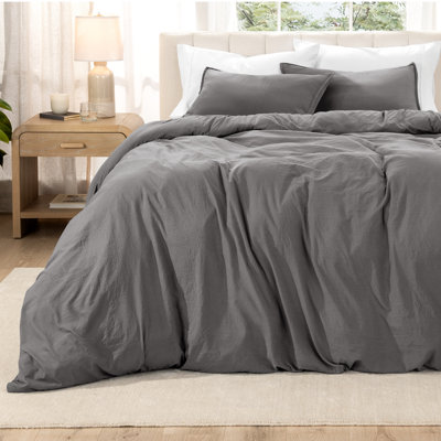 Washed Microfiber Duvet Cover Set
