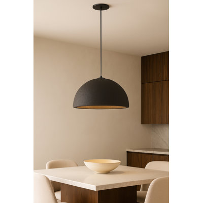 Reese 1 Light Pendant - Matte Black