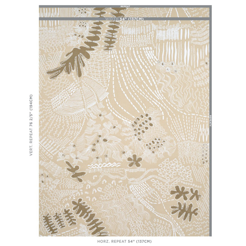 Tissu Schumacher x Clements Ribeiro Haven, Neutre clair