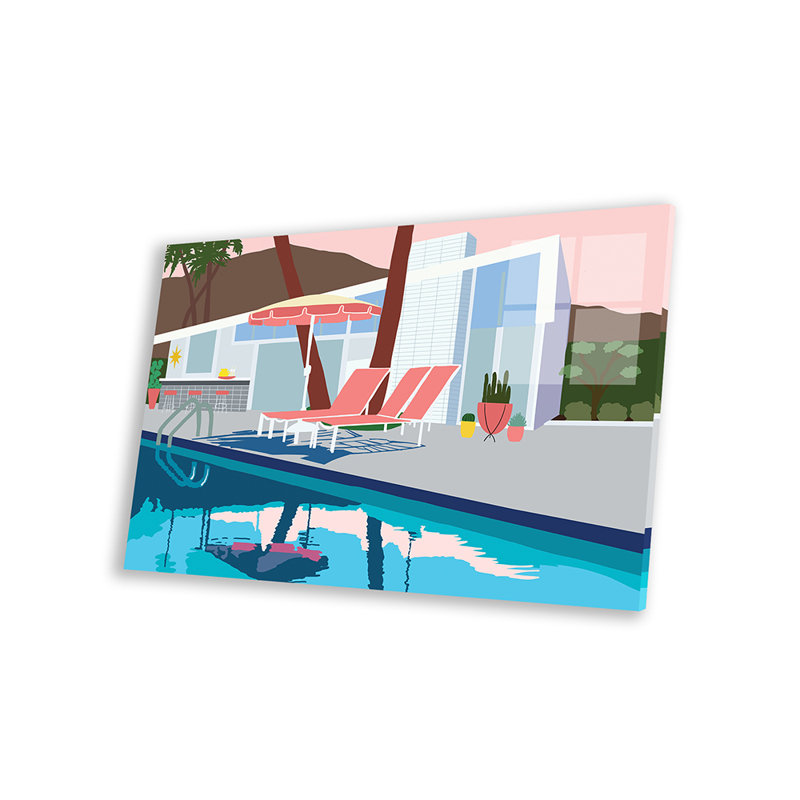 «Pool Lounge I» par Jen Bucheli - impression sans cadre, H 24 po x l 32 po x P 0,25 po