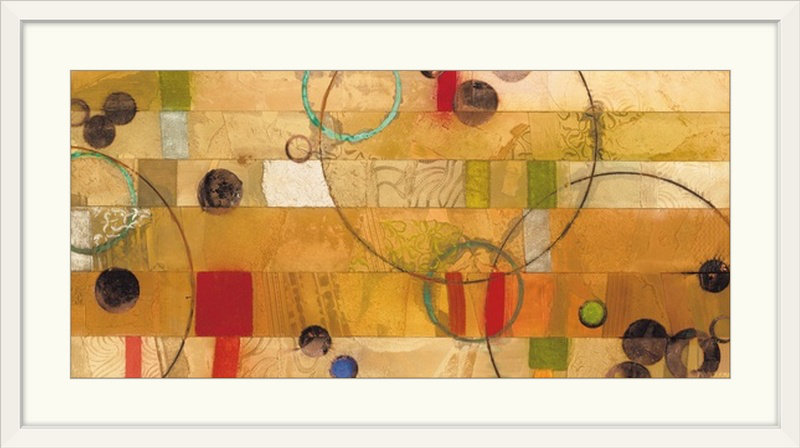 «Of this World No. 16» Aleah Koury, reproduction d'art, Cadre blanc, H 25 po x l 44 po x P 1 po