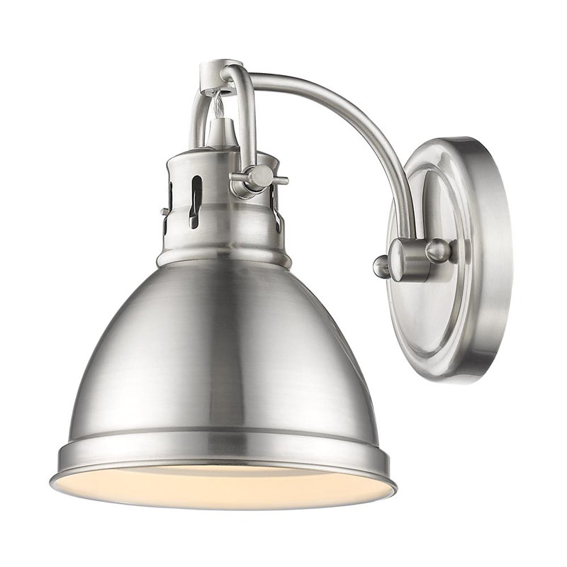 Dimmable Vanity Light, Pewter, Pewter