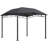 Outsunny 10' X 10' Soft Top Patio Gazebo Outdoor Canopy With Unique Geometric Design Roof, All-Weather Steel Frame