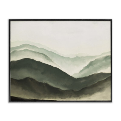 Misty Mountain Range Atmospheric Landscape
